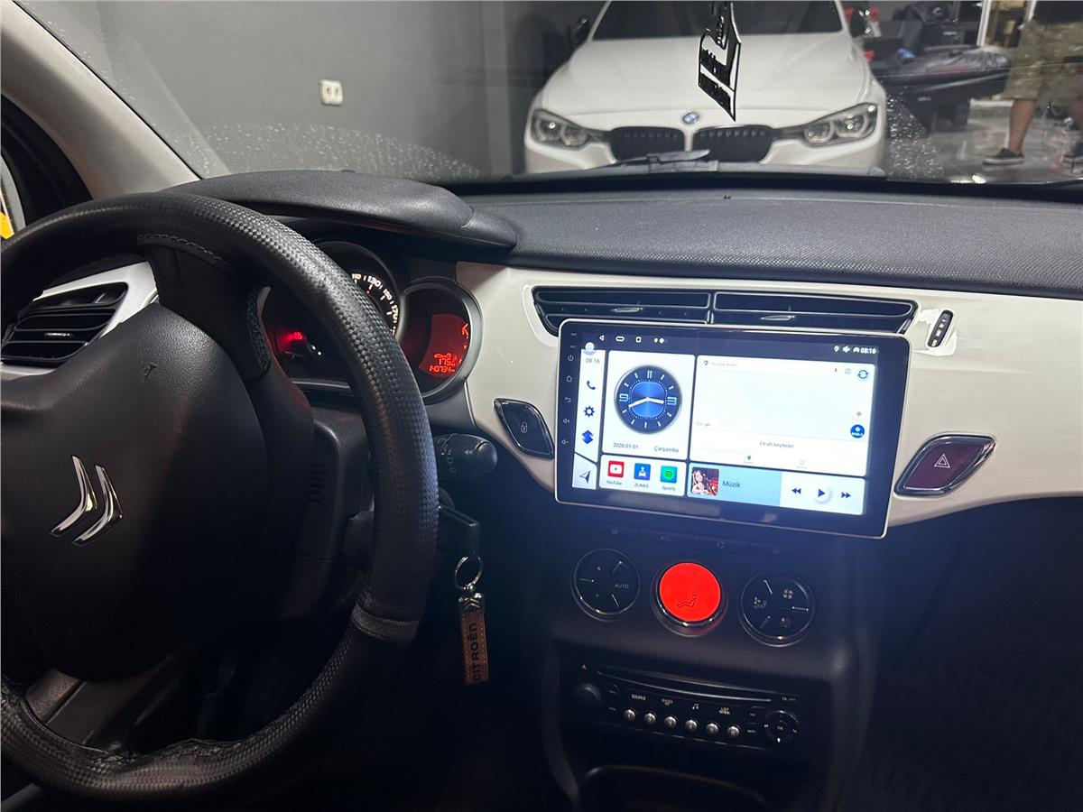Citroen C3 Yeni Kasa Android Dvd Usb Bluetooth Hd Kamera